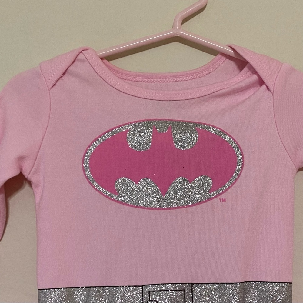 3M Baby Batman Costume Pink Silver - Picture 4 of 8